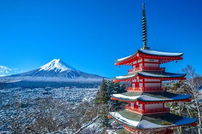 富士山。